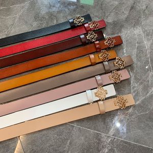 designer belt luxury men classic needle buckle belts gold buckle head width 2.8cm size 95-115cm seamless thread 7 colors fashion versatile atmosphere nice