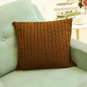 Pillow 45 Solid Woollen Yarn Kintted Throw S Cover Office Home Decor Pillowcase Decorative Outdoor Garden Sofa