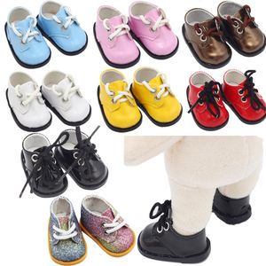 Doll Accessories 55cm Leather Shoes Mini Toy For BJD 16 145 Inch Wellie er Nancys 3234 cm Paola Reina Russian Toys 230322