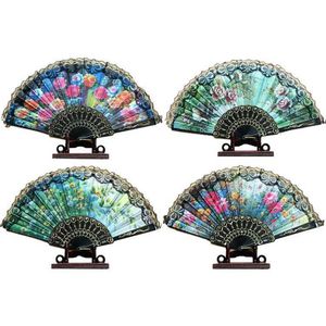 Lace Folding Fan Summer Classical Craft Show Performance Dance Fan Creative Gift