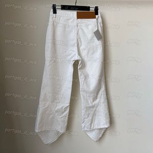 Luxury White Women Denim Pants Spring Summer Nine Length Jeans INS Street Style Jeans Vintage Flared Trousers