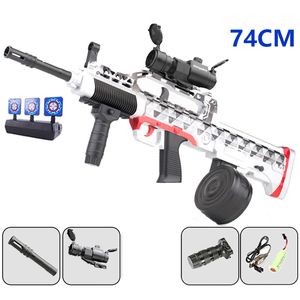 Water Gel Ball Guns Electric Toy Airsoft Rifle Paintball Gun Sniper Automatic Manual 2 Modes For Adults Kids Boys CS Shooting Game