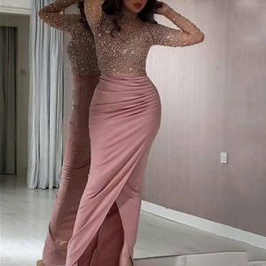 Party Dresses Style Women's Evening Full Dress Fashion Sexig Gilding Ladies Ball Full Dresses Bridesmaid Dress Pink 230322