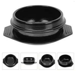 Bowls Korean Miso Soup Pot Stainless Steel Stock Chinese Casserole Portable Ceramic Bowl Lid Ceramics Trivet