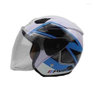Capacetes de motocicleta Awn Electric Helmet Cobre a meia capa masculina e feminina Four Seasons Summer SunScreen 3/4