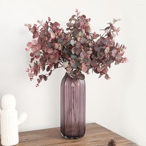 Dekorative Blumen, nützliche summierte Vasenpflanze, realistische unsterbliche Blume, ewige dekorative künstliche Eukalyptusblätter, Geburtstagsgeschenk