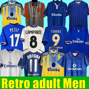 Cfc 2011 Retro Soccer Maglie Fan Versione giocatore Lampard Torres Drogba 11 12 13 Finale 94 95 96 97 98 99 Maglie calcio Camiseta Wise 03 05 06 07 08 Cole