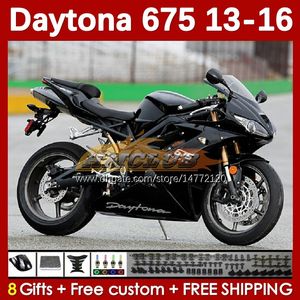 OEM Black Factory Fairings Zestaw dla Daytona 675 675R 13 14 15 16 2013 2014 2015 2016 Moto BodyWorks 166NO.71 Daytona675 Body Daytona 675 R 2013-2016 Ośroda motocyklowa