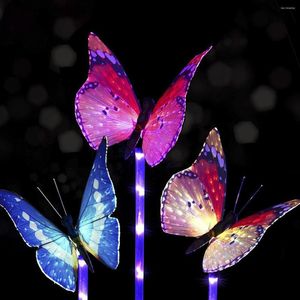 Solar Butterfly Light Garden Decoration Outdoor Waterproof Waterproil Lamp Lampa Lampa Lampa Krajobrazowa na podwórko