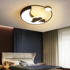 Luzes de teto LED moderno com iluminação interna de controle remoto para sala de jantar viva quartos casas luminárias criativas luminárias