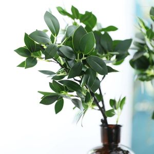 Decorative Flowers Artificial Small Tree Branches Fake Plants Real Touch Eucalyptus Birch For Garden Room Decoration