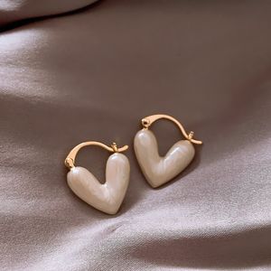 S3535 أزياء المجوهرات الرجعية مينا قلب أقراط للنساء الحب القلوب أقراط