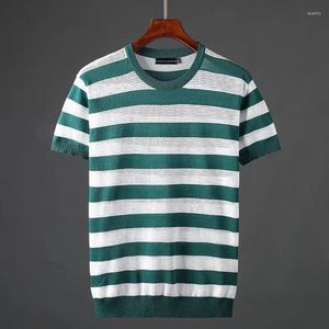 Мужские футболки T 2023 Летняя мода с коротки