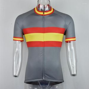 Racingjackor 2023 Spanien Team Cycling Jersey Customized Road Mountain Race Top Classical Max Storm 4 fickor