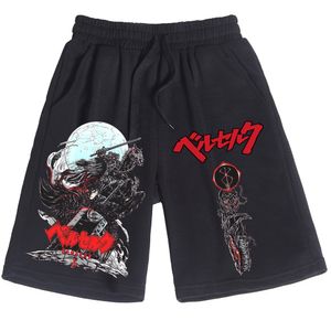 Męskie szorty Berserk Anime Print Man Man Casual Loose Beach Cotton Short Pants 230322