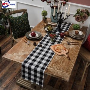 Table Runner Cotton Plaid Table Runners Modern Table Mats And Runners Napkin Cloth Place Mat Home Decoration 230322