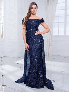 Partykleider, schulterfreies, paillettenbetontes Mieder, Abend-Nachtkleid mit abnehmbaren Röcken, bodenlanges Partykleid 230322