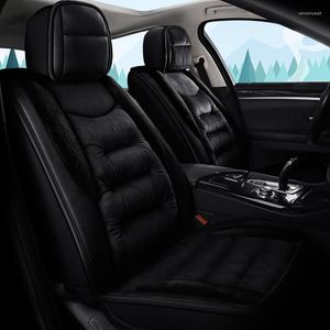 Bilstol täcker Seametal Set Universal Plush Warm Automobiles Cars Seats Cushion Protector Auto Interiör Tillbehör