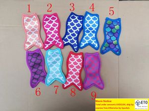 Mermaid Popsicle Holders Ice Sleeves Congélateur cas outil pour enfants Summer Cream Tools Taille