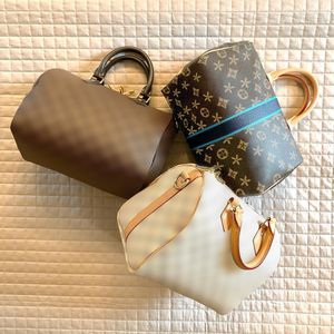 M41113 3 rozmiar speedy 25 30 35 torba podróżna z torbami na ramię luksusowa torba typu tote viutonity torebka brązowa torebka w kwiaty projektant duffle crossbody skóra damska mans louiseity kopertówka