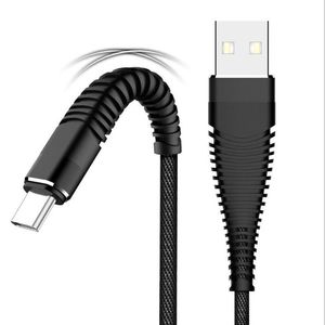 Mobiltelefonkablar Snabbladdningstyp C Micro V8 5Pin USB -kablar 1M laddningskabel för iPhone Samsung S7 S8 S9 S10 Obs 8 9 LG Sony