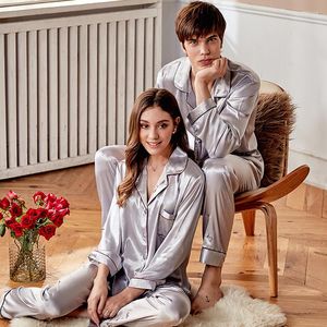 Women's Sleepwear Xifenni Silk Pajama Sets Female Silky High Quality Faux Couple Man Woman Clothes Pants Two-Piece X9942