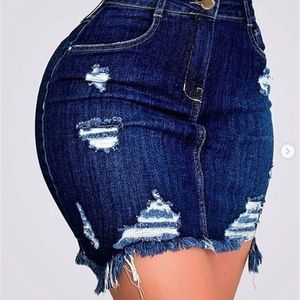 Röcke Herbst Frauen Mode Denim Rock Zerrissene Hüfte Distressed Hohe Taille Taste Bleistift Weibliche Casual Sommer Jeans 230321