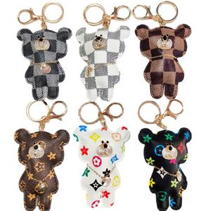 7styles hot sell keychains fashion bag car pendant oranment key holder pu leather cartoon keyring accessories gift