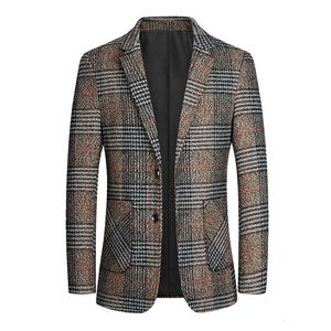 Garnitury męskie Blazery bez prasowania Business Casual Men's Blazers Suits Men Men Clothing Trend płaszcze Slim-Fit Single Top 230322