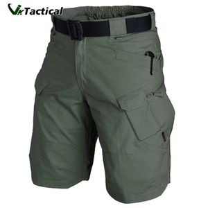 Męskie szorty mężczyźni miejskie wojskowe spodenki taktyczne na zewnątrz wodoodporne odporne na zużycie krótkie krótkie spodnie multi kieszeni Plus Size Spodnie 2303222