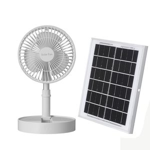 Solar Fan With 3 Speed adjustable Portable Camping Fan Rechargeable USB Desk Fan for home delivery by ocean prices