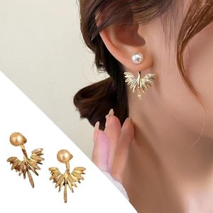 Hoop Earrings Exaggerated Sweet And Cool Temperament Female Cold Style Personality Pearl Jewelry Set For Women Cute Clip On
