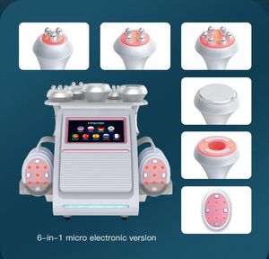 Poderoso 6 em 1 em 1 emagrecimento a vácuo Ultrassônico 80k Cavitação Radiofrequência Frequencia RF Massager Máquina de Beleza de Perda de Peso de Slimmation