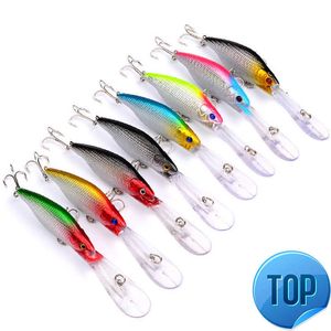 1pcs 11,5 см9,2 г рыболовной приманки качество Minnow Lure 3D Eyes Пластиковая твердая приманка Pesca искусственная джиг -шапки.