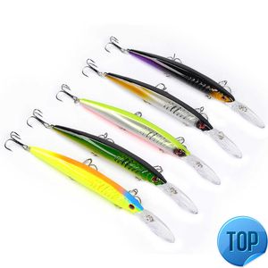 1st 12,5G15,2 cm Minnow Fishing Lure Wobbler Crank 3d Eyes Plastic Artificial Hard Baits Peche Bass Trolling Pike Carp Lures