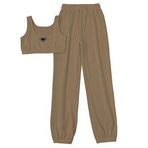 PARDA Kadın Trailtsits Pantolon Yığılmış Prad Sweatpants Trailtsuits Sports Sıradan Drawstring Pantolonlar Moda Tasarımcı Parada Giysileri 8809