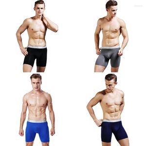 Underpants 4pcs Men Boxer длинное нижнее белье Erkek Natural Sexy Shorts Top Brand Soft xl-7xl