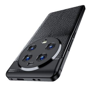 Litchi Pu Design Design Phone Factions لـ Redmi Note 12 11 10 Xiaomi Mi 13 Ultra One Plus Ace 2V 11 Nord N20 Huawei P60 Pro TPU Covers