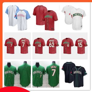 Custom 2023 Team Jersey de beisebol Julio Urias Austin Barnes Joey Meneses Randy Arozarena Rowdy Tellez Luis Urias Fernando Valenzuela Adrian Gonzalez Jerseys