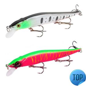 1pcs balıkçılık cazibesi 115mm/14g minnow krankbait wobblers 3d gözler Tür Tür Yapay Yem Pike Sazan Yem Yüzme Yem Balıkçılık Pesca