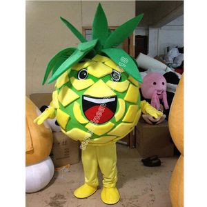 Neue Erwachsene niedliche Ananas Maskottchen Kostüm Top Cartoon Anime Theme Charakter Carnival Unisex Erwachsene Größe Weihnachtsgeburtstagsfeier Outdoor Outfit Anzug