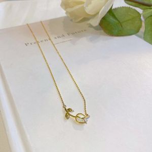High Quality Fashion Necklace Little Tulip Gilding Pendant Necklace Luxury Beautiful Necklace For Women Jewelry Accessories Wedding Gift