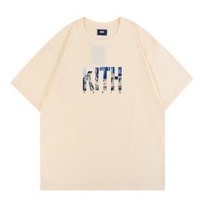 Kith Fashion męskie koszulki z krótkim rękawem Casual oddychająca koszulka męska z krótkim rękawem deskorolka Tees US rozmiar S-XXL