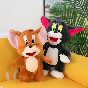 Wholesale and retail 25cm kitten and big rat plush toys children accompany play holiday gifts