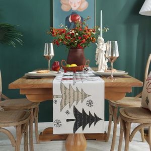 Runner de mesa Decorações de Natal Tabela Tail Runner Dinning Coffee Tabel