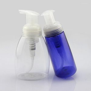 Förvaringsflaskor skumflaska 250 ml plastpump tom ansiktsrengöring transparent kroppstvätt LX1887