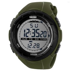 Relógios de pulso skmei homens escalando esportes de moda digital Big Dial Watches Militares resistentes ao alarme relógio à prova d'água Relogio