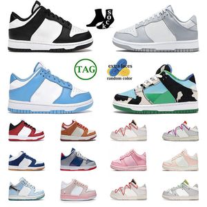 Athletic Outdoor Kid Shoes Low Young Boys and Girls Casual Fashion Sneakers Top La Dodgers Tirple Pink UNC White Black Chunky Lot 45 Sport Sneakers