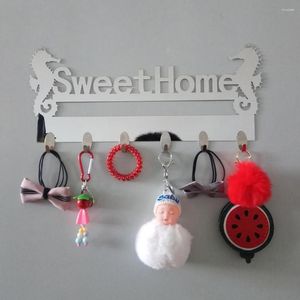 Wall Stickers Clothes Hook Rack Mount Key Storage Sea Horse Hanger Holder Home DIY Decor Self-adhesive
