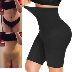 Kvinnors skapers Shapewear Shorts för kvinnor Mage Kontrollerar hög midja sömlöst lårslimare kroppsskala trosor under klänningar postpartum